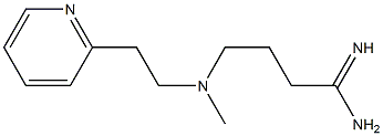 4-{methyl[2-(pyridin-2-yl)ethyl]amino}butanimidamide Struktur