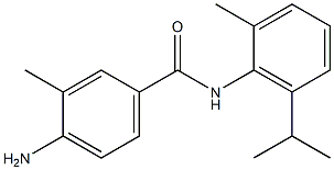 4-amino-3-methyl-N-[2-methyl-6-(propan-2-yl)phenyl]benzamide Struktur