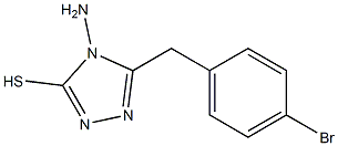 4-amino-5-[(4-bromophenyl)methyl]-4H-1,2,4-triazole-3-thiol Struktur