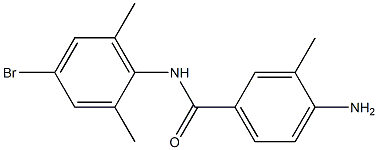 4-amino-N-(4-bromo-2,6-dimethylphenyl)-3-methylbenzamide Struktur