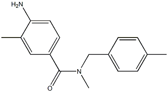 4-amino-N,3-dimethyl-N-[(4-methylphenyl)methyl]benzamide Struktur