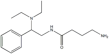 4-amino-N-[2-(diethylamino)-2-phenylethyl]butanamide Struktur