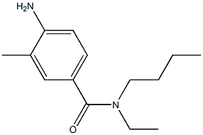 4-amino-N-butyl-N-ethyl-3-methylbenzamide Struktur