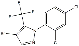 4-bromo-1-(2,4-dichlorophenyl)-5-(trifluoromethyl)-1H-pyrazole Struktur