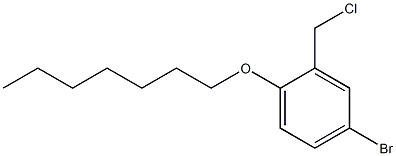 4-bromo-2-(chloromethyl)-1-(heptyloxy)benzene Struktur