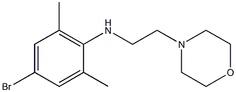 4-bromo-2,6-dimethyl-N-[2-(morpholin-4-yl)ethyl]aniline Struktur