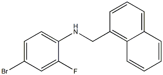 4-bromo-2-fluoro-N-(naphthalen-1-ylmethyl)aniline Struktur