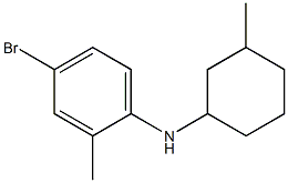 4-bromo-2-methyl-N-(3-methylcyclohexyl)aniline Struktur