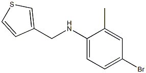 4-bromo-2-methyl-N-(thiophen-3-ylmethyl)aniline Struktur