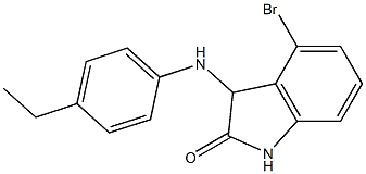 4-bromo-3-[(4-ethylphenyl)amino]-2,3-dihydro-1H-indol-2-one Struktur