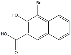 4-bromo-3-hydroxynaphthalene-2-carboxylic acid Struktur