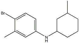 4-bromo-3-methyl-N-(3-methylcyclohexyl)aniline Struktur