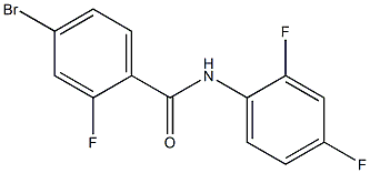 4-bromo-N-(2,4-difluorophenyl)-2-fluorobenzamide Struktur