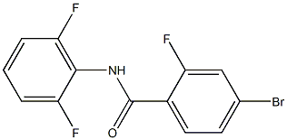 4-bromo-N-(2,6-difluorophenyl)-2-fluorobenzamide Struktur