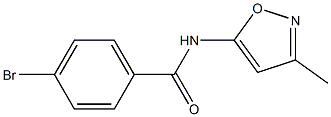 4-bromo-N-(3-methylisoxazol-5-yl)benzamide Struktur