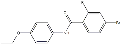 4-bromo-N-(4-ethoxyphenyl)-2-fluorobenzamide Struktur