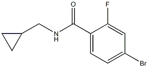 4-bromo-N-(cyclopropylmethyl)-2-fluorobenzamide Struktur