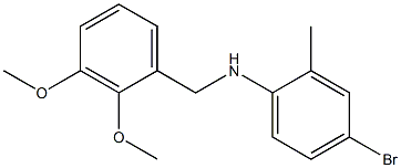 4-bromo-N-[(2,3-dimethoxyphenyl)methyl]-2-methylaniline Struktur