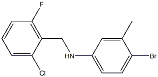 4-bromo-N-[(2-chloro-6-fluorophenyl)methyl]-3-methylaniline Struktur