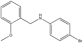 4-bromo-N-[(2-methoxyphenyl)methyl]aniline Struktur