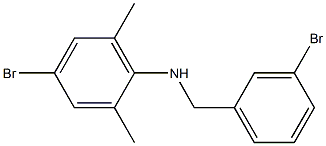 4-bromo-N-[(3-bromophenyl)methyl]-2,6-dimethylaniline Struktur