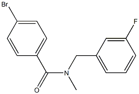 4-bromo-N-[(3-fluorophenyl)methyl]-N-methylbenzamide Struktur