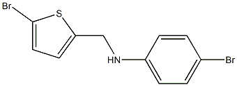 4-bromo-N-[(5-bromothiophen-2-yl)methyl]aniline Struktur