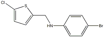 4-bromo-N-[(5-chlorothiophen-2-yl)methyl]aniline Struktur