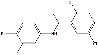 4-bromo-N-[1-(2,5-dichlorophenyl)ethyl]-3-methylaniline Struktur