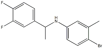 4-bromo-N-[1-(3,4-difluorophenyl)ethyl]-3-methylaniline Struktur