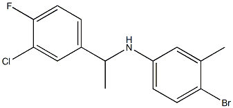 4-bromo-N-[1-(3-chloro-4-fluorophenyl)ethyl]-3-methylaniline Struktur