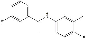 4-bromo-N-[1-(3-fluorophenyl)ethyl]-3-methylaniline Struktur