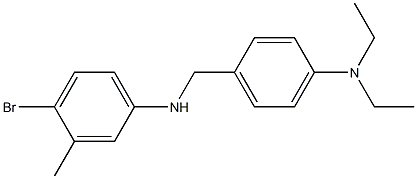 4-bromo-N-{[4-(diethylamino)phenyl]methyl}-3-methylaniline Struktur