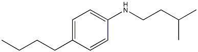 4-butyl-N-(3-methylbutyl)aniline Struktur