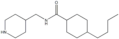 4-butyl-N-(piperidin-4-ylmethyl)cyclohexane-1-carboxamide Struktur