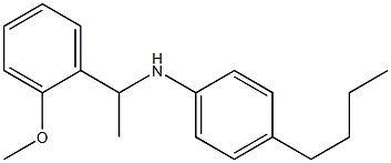 4-butyl-N-[1-(2-methoxyphenyl)ethyl]aniline Struktur