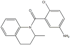 4-chloro-3-[(2-methyl-1,2,3,4-tetrahydroquinolin-1-yl)carbonyl]aniline Struktur