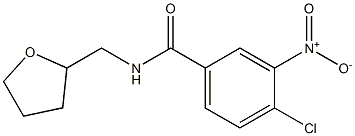 4-chloro-3-nitro-N-(oxolan-2-ylmethyl)benzamide Struktur