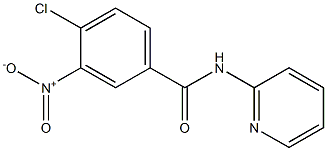 4-chloro-3-nitro-N-(pyridin-2-yl)benzamide Struktur