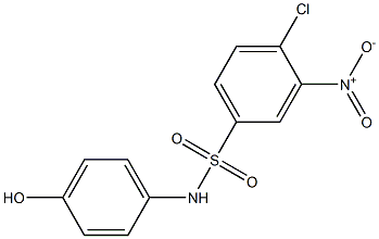 4-chloro-N-(4-hydroxyphenyl)-3-nitrobenzene-1-sulfonamide Struktur