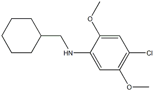 4-chloro-N-(cyclohexylmethyl)-2,5-dimethoxyaniline Struktur