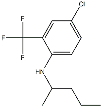 4-chloro-N-(pentan-2-yl)-2-(trifluoromethyl)aniline Struktur