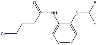 4-chloro-N-{2-[(difluoromethyl)sulfanyl]phenyl}butanamide Struktur