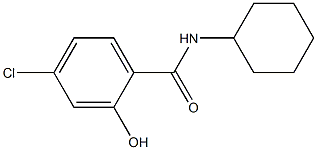 4-chloro-N-cyclohexyl-2-hydroxybenzamide Struktur