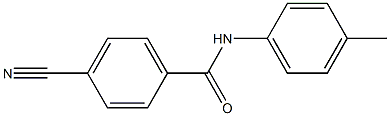 4-cyano-N-(4-methylphenyl)benzamide Struktur