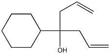 4-cyclohexylhepta-1,6-dien-4-ol Struktur