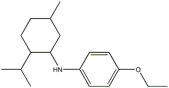 4-ethoxy-N-[5-methyl-2-(propan-2-yl)cyclohexyl]aniline Struktur