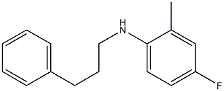 4-fluoro-2-methyl-N-(3-phenylpropyl)aniline Struktur