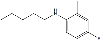 4-fluoro-2-methyl-N-pentylaniline Struktur