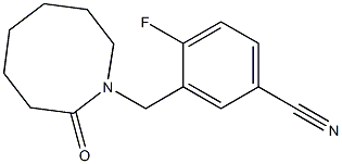 4-fluoro-3-[(2-oxoazocan-1-yl)methyl]benzonitrile Struktur